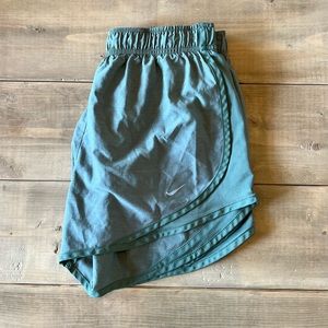 Nike running shorts in sage